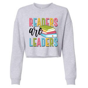 Readers Are Leaders Book Lover Cropped Pullover Crew