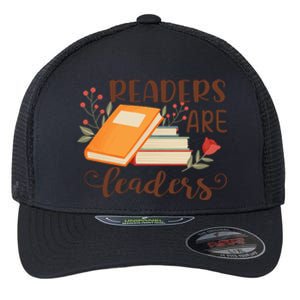 Readers Are Leaders Reading Books Gift Flexfit Unipanel Trucker Cap