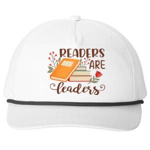 Readers Are Leaders Reading Books Gift Snapback Five-Panel Rope Hat