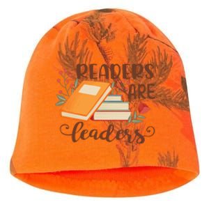 Readers Are Leaders Reading Books Gift Kati - Camo Knit Beanie