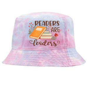 Readers Are Leaders Reading Books Gift Tie-Dyed Bucket Hat