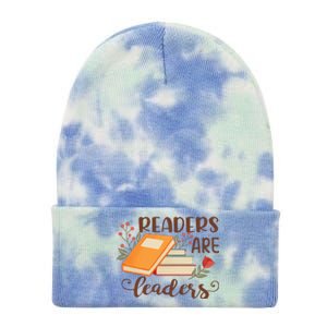 Readers Are Leaders Reading Books Gift Tie Dye 12in Knit Beanie