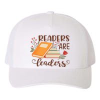 Readers Are Leaders Reading Books Gift Yupoong Adult 5-Panel Trucker Hat