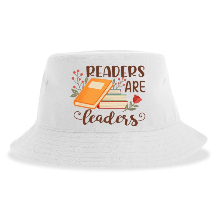 Readers Are Leaders Reading Books Gift Sustainable Bucket Hat