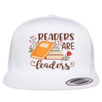 Readers Are Leaders Reading Books Gift Flat Bill Trucker Hat