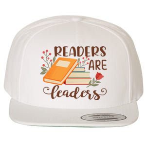 Readers Are Leaders Reading Books Gift Wool Snapback Cap