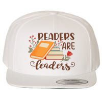 Readers Are Leaders Reading Books Gift Wool Snapback Cap