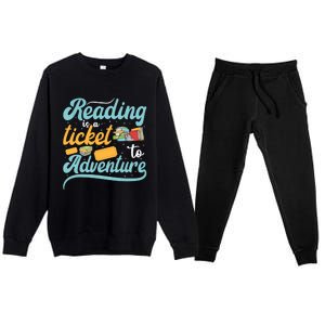 Reading Adventure Library Student Teacher Book Premium Crewneck Sweatsuit Set