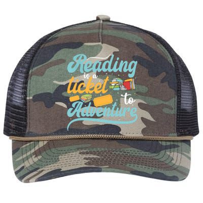 Reading Adventure Library Student Teacher Book Retro Rope Trucker Hat Cap