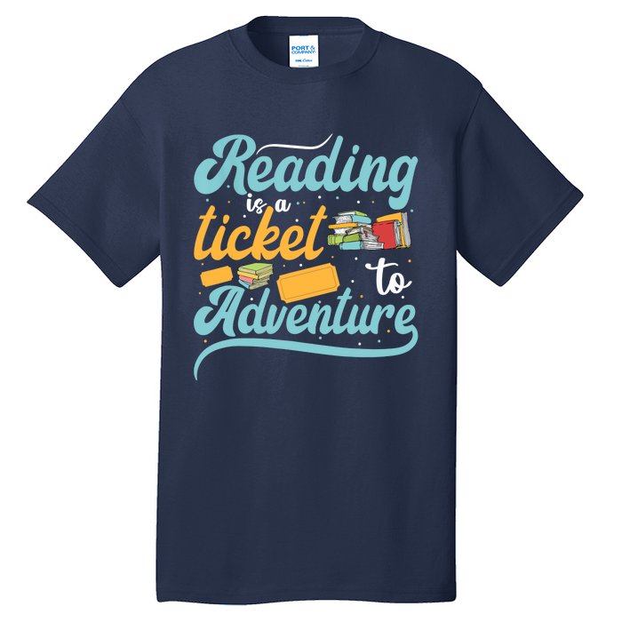 Reading Adventure Library Student Teacher Book Tall T-Shirt