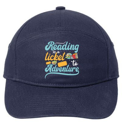 Reading Adventure Library Student Teacher Book 7-Panel Snapback Hat