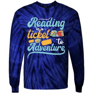 Reading Adventure Library Student Teacher Book Tie-Dye Long Sleeve Shirt