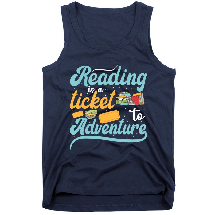 Reading Adventure Library Student Teacher Book Tank Top