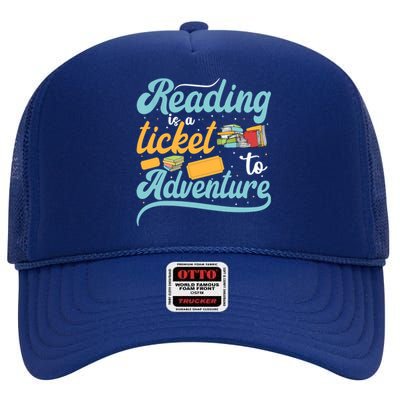 Reading Adventure Library Student Teacher Book High Crown Mesh Back Trucker Hat