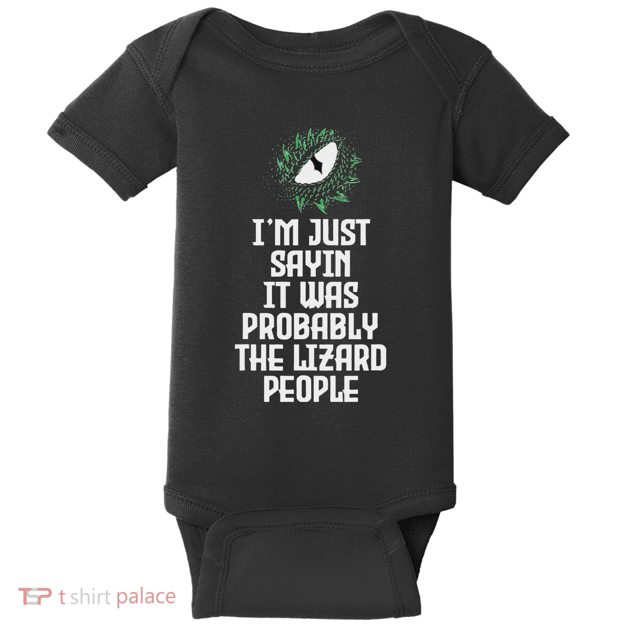 Reptilian Agenda Lizard People Conspiracy Heory Gift Baby Bodysuit