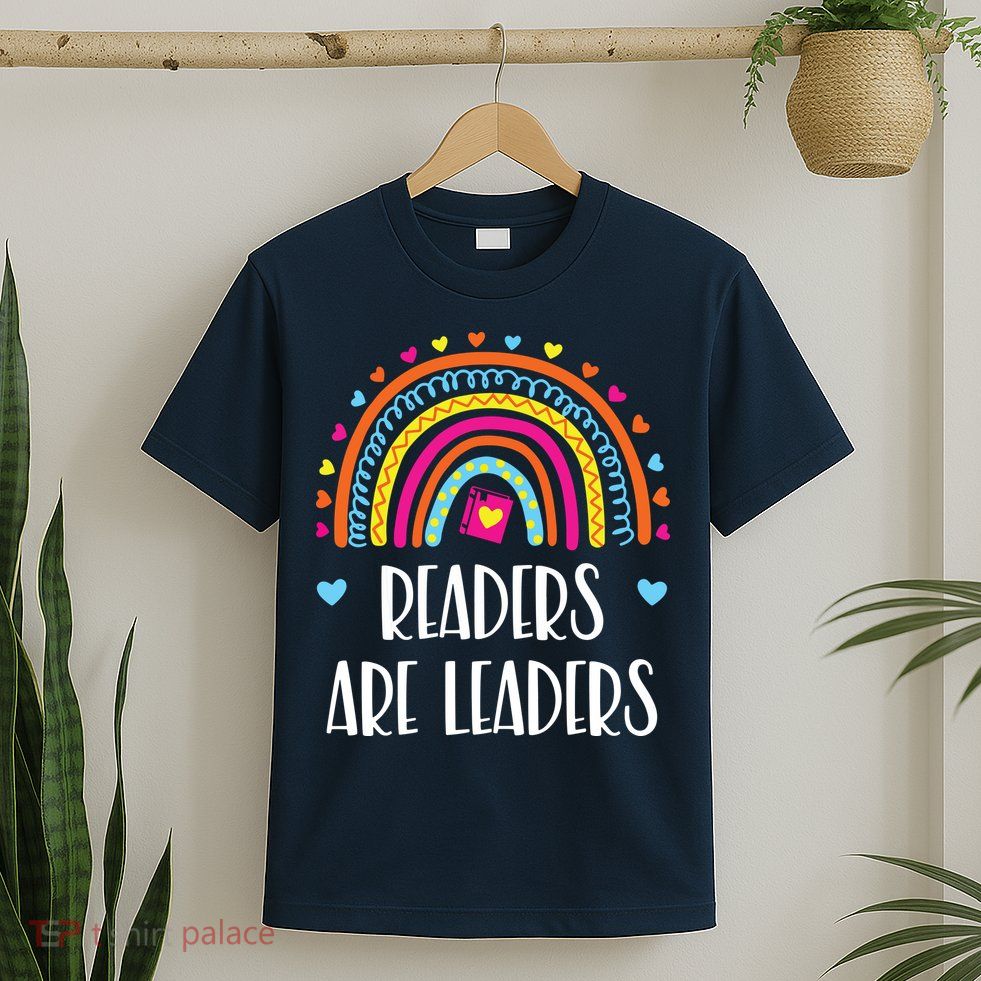 Readers Are Leaders Rainbow Book Lovers T-Shirt