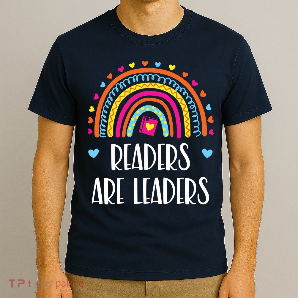 Readers Are Leaders Rainbow Book Lovers T-Shirt