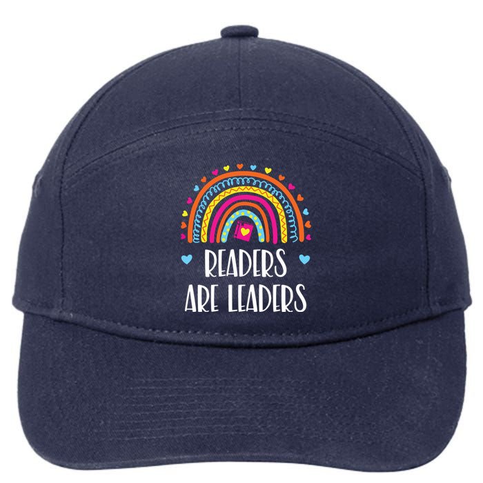 Readers Are Leaders Rainbow Book Lovers 7-Panel Snapback Hat