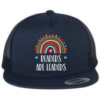 Readers Are Leaders Rainbow Book Lovers Flat Bill Trucker Hat