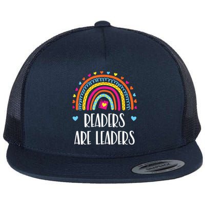 Readers Are Leaders Rainbow Book Lovers Flat Bill Trucker Hat