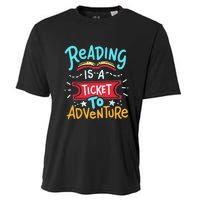 Reading Adventure Library Student Teacher Book Gift Cooling Performance Crew T-Shirt