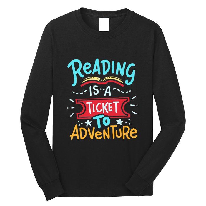 Reading Adventure Library Student Teacher Book Gift Long Sleeve Shirt