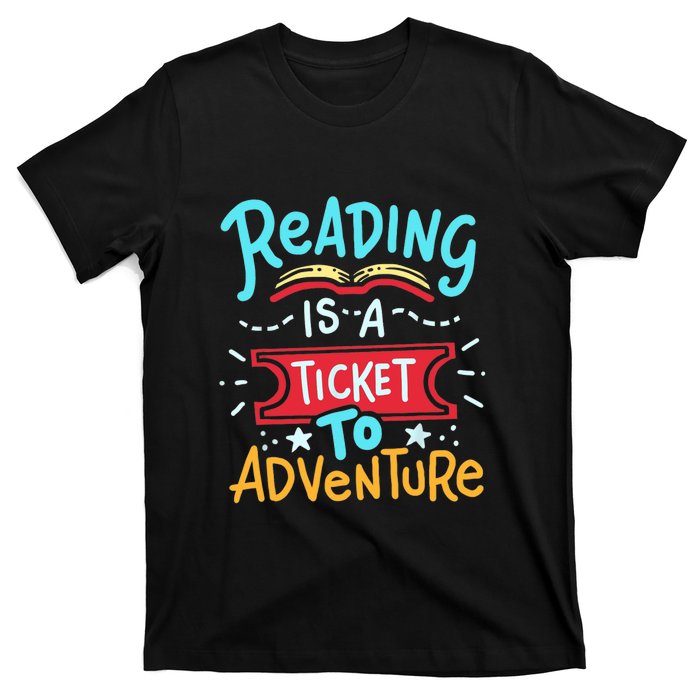 Reading Adventure Library Student Teacher Book Gift T-Shirt