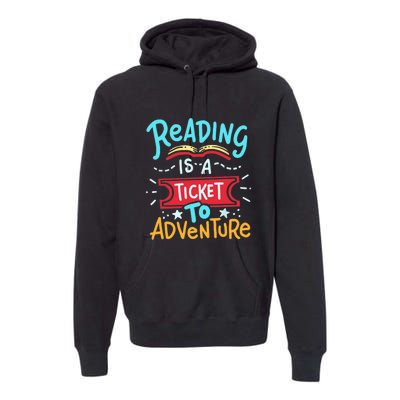 Reading Adventure Library Student Teacher Book Gift Premium Hoodie