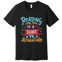 Reading Adventure Library Student Teacher Book Gift Premium T-Shirt