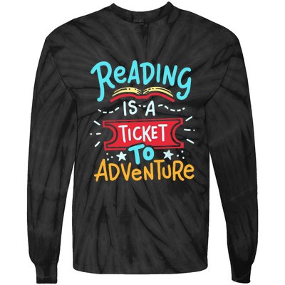 Reading Adventure Library Student Teacher Book Gift Tie-Dye Long Sleeve Shirt