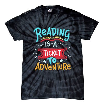 Reading Adventure Library Student Teacher Book Gift Tie-Dye T-Shirt