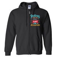 Reading Adventure Library Student Teacher Book Gift Full Zip Hoodie