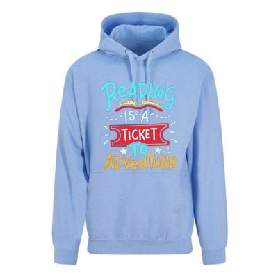 Reading Adventure Library Student Teacher Book Gift Unisex Surf Hoodie