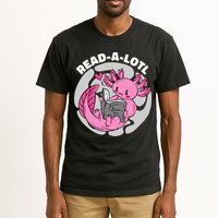 Read A Lotl Axolotl Cute Funny Reading Book Lover Tall T-Shirt