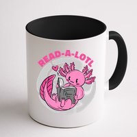 Read A Lotl Axolotl Cute Funny Reading Book Lover Mug