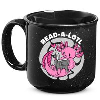 Read A Lotl Axolotl Cute Funny Reading Book Lover 15oz Campfire Ceramic Mug