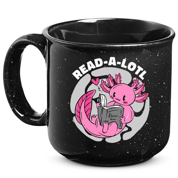 Read A Lotl Axolotl Cute Funny Reading Book Lover 15oz Campfire Ceramic Mug