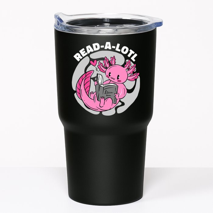 Read A Lotl Axolotl Cute Funny Reading Book Lover Tumbler
