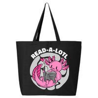Read A Lotl Axolotl Cute Funny Reading Book Lover 25L Jumbo Tote