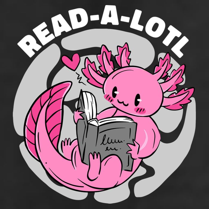 Read A Lotl Axolotl Cute Funny Reading Book Lover Trucker Hat