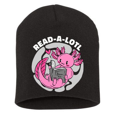 Read A Lotl Axolotl Cute Funny Reading Book Lover Short Acrylic Beanie