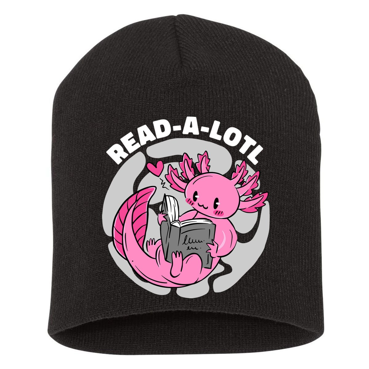 Read A Lotl Axolotl Cute Funny Reading Book Lover Short Acrylic Beanie
