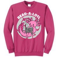 Read A Lotl Axolotl Cute Funny Reading Book Lover Sweatshirt