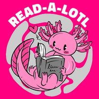 Read A Lotl Axolotl Cute Funny Reading Book Lover Zip Tote Bag
