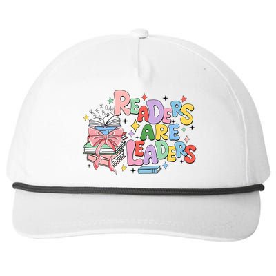 Readers Are Leaders Book Lover Bookworm Snapback Five-Panel Rope Hat