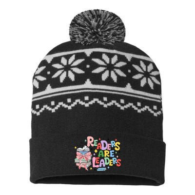 Readers Are Leaders Book Lover Bookworm USA-Made Snowflake Beanie