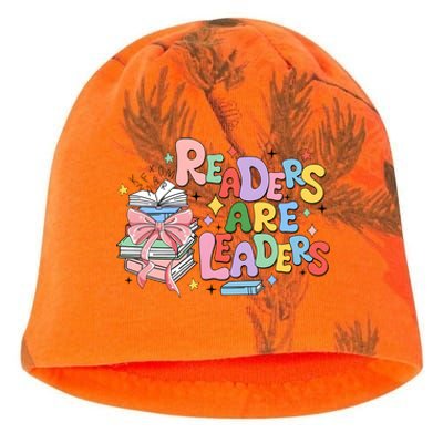 Readers Are Leaders Book Lover Bookworm Kati - Camo Knit Beanie