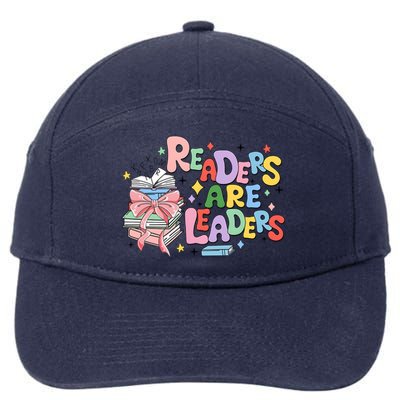 Readers Are Leaders Book Lover Bookworm 7-Panel Snapback Hat