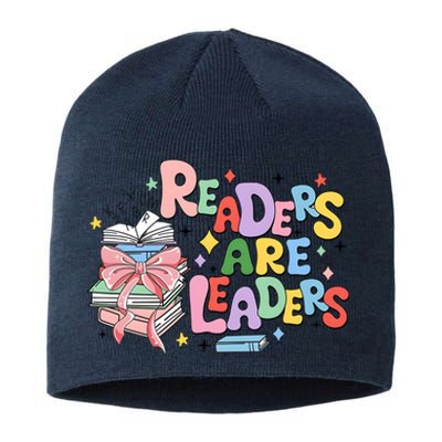 Readers Are Leaders Book Lover Bookworm Sustainable Beanie