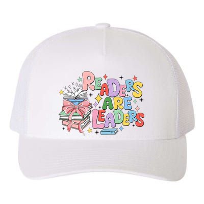 Readers Are Leaders Book Lover Bookworm Yupoong Adult 5-Panel Trucker Hat